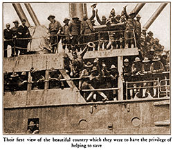 American Soldiers Get Their First View of the Beautiful Country Which They Were to Have the Privilege of Helping to Save.