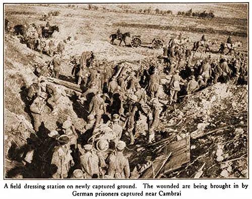 A Field Dressing Station on Newly Captured Ground.