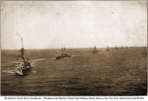 The American Atlantic Fleet on the High Seas.
