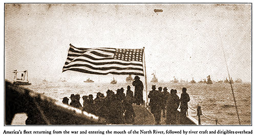 America's Fleet Returning from the War and Entering the Mouth of the North River