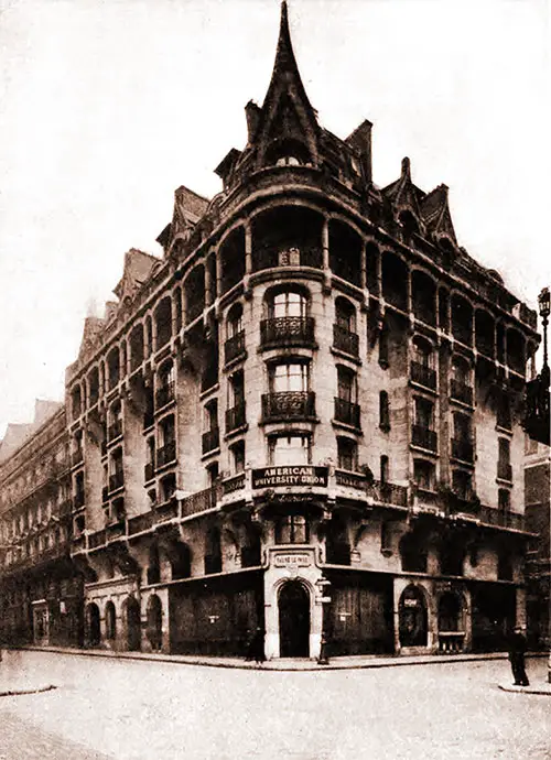 The American University Union, An Army Club for College Men in Paris.
