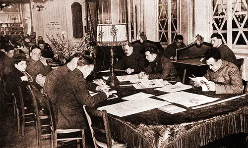 Reading Room in the American University Union, Rue Richelieu, Paris