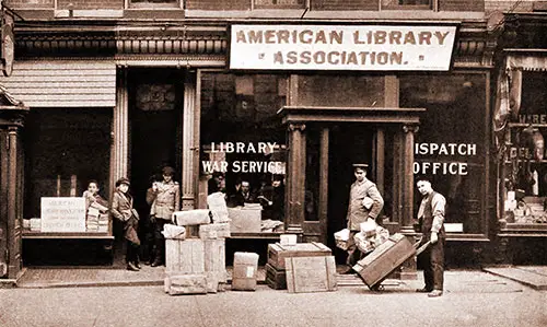 A. L. A. Library War Service Dispatch Office, Hoboken, NJ.