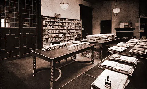 Library Headquarters, London Chapter, American Red Cross.