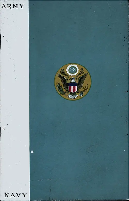 Front Cover, Army/Navy Recruitment Guide for World War I, Prudential Insurance Agency, 1917.