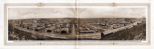 Panoramic View of Camp Funston at Fort Riley, Kansas, 1918.