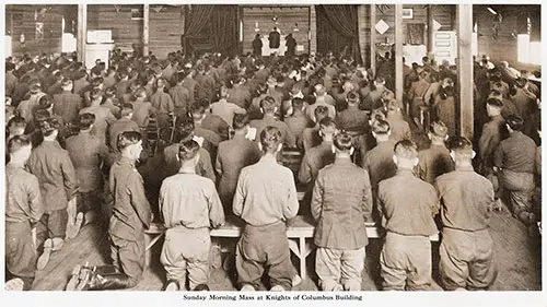 Sunday Morning Mass at Knights of Columbus Building.