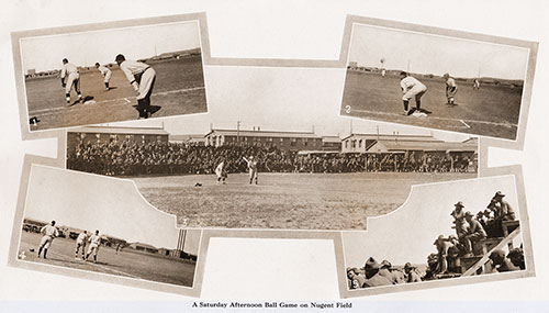 A Saturday Afternoon Ball Game on Nugent Field.