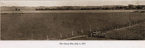 The Camp Site 1 July 1917. Camp Grant of Rockford, Illinois, 1917.