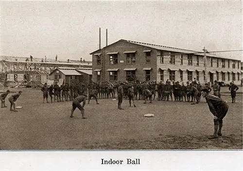 Indoor Ball - Baseball Game at Camp Grant.