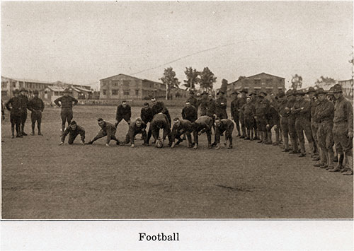 A Game of Football Is a Favorite amongst the Soldiers.
