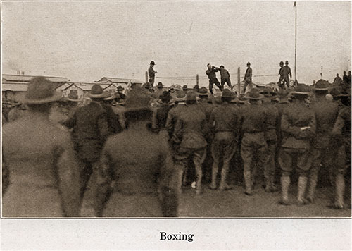 Boxing Match in Progress. Camp Grant Pictorial Brochure, 1917.