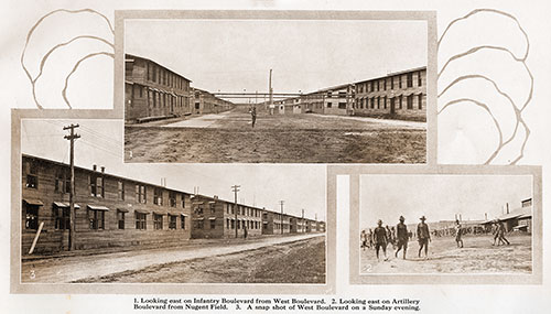 Three Photos of The Infantry, Artillery and West Boulevard.