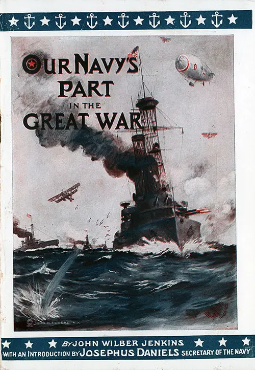 Front Cover, Our Navy's Part in the Great War by John Wilber Jenkins, 1919.