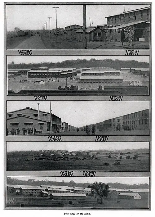 Camp Dodge Photographs, Series 3: Five Views of the Camp - 1917