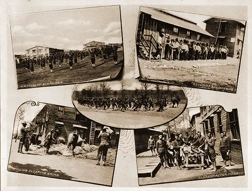 Camp Pike Collage 2. Scenes of Camp Pike, 1918.