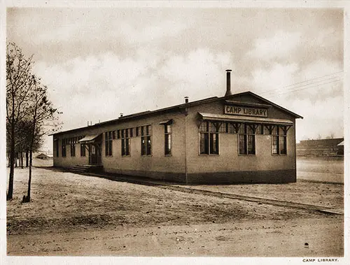 Camp Library. Scenes of Camp Pike, 1918.