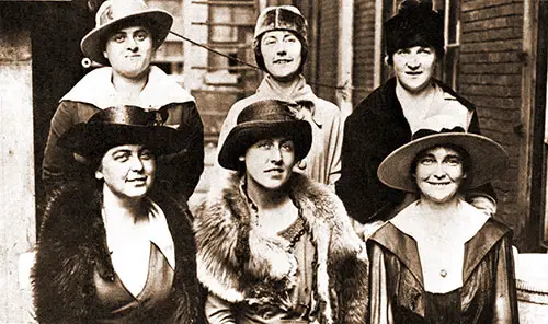 Six Newly Enlisted Privates from Boston Pose for Their Picture before Taking the Train to Washington, D. C.