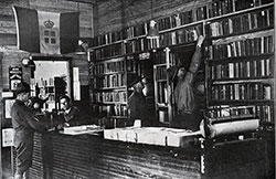 A “War College” - the Branch Library in Y.M.C.A. No. 1, Camp Dix.