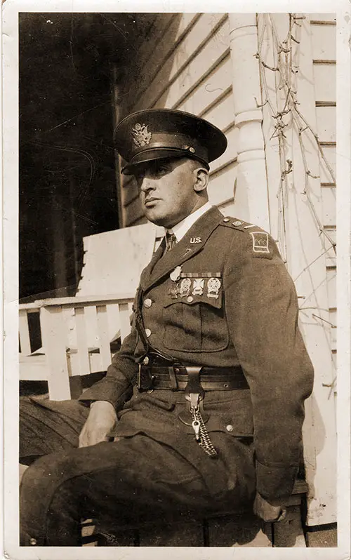 Photograph of Sgt. 1st Class Harry B. Coulter of the Allied Expeditionary Force, 1918.