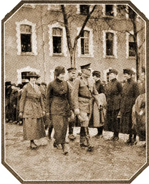 General John J. "Black Jack" Pershing Inspects the Telephone Operators in Paris.