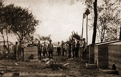 Carpenters Making Army Coal Boxes