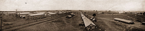 Looking down One Section of the Parade Ground