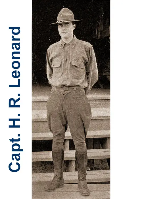 Capt. H. R. Leonard - Battery A, 308th Field Artillery