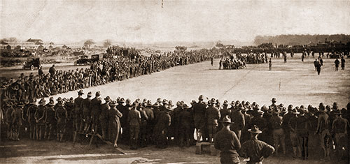 Watching the Athletic Games, Monday Afternoon, November 5th 1917