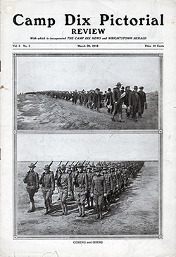 Front Cover, Camp Dix Pictorial Review, 20 March 1918.