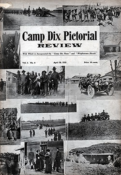 Front Cover, Camp Dix Pictorial Reveiw, 20 April 1918.