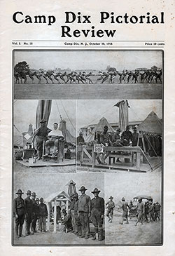 Front Cover, Camp Dix Pictorial Review, 20 October 1918.