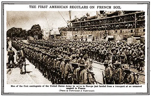 The First American Regulars on French Soil.