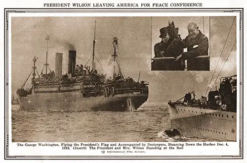 President Wilson Leaving America for Peace Conference.