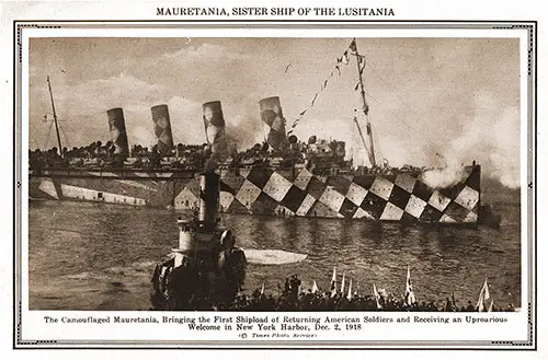 Mauretania, Sister Ship of the Lusitania.
