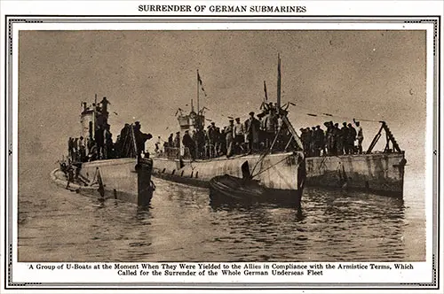 Surrender of German Submarines.