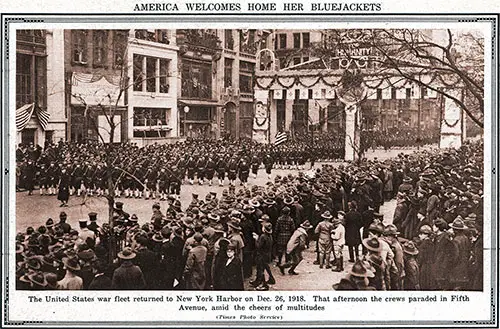 America Welcomes Home Her Bluejackets.