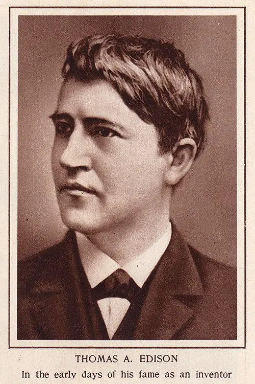 Portrait of Yesterday: Thomas A. Edison.