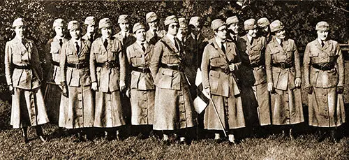 Motor Corps Girls of the Atlantic Division of the American Red Cross