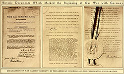 GGA Image ID # 195bcbf5a5 Historic Documents Which Marked the Beginning of Our War with Germany.