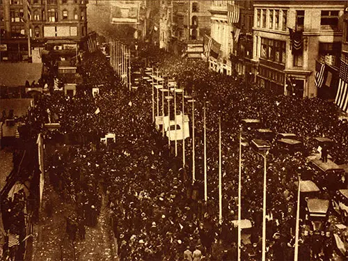 On November 11, 1918, the Streets of the Metropolis Were Packed with Cheering Throngs.