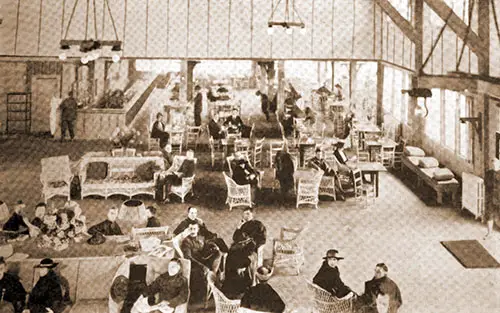 Interior of the Hostess House at Camp Lewis. The Bellman Magazine, 17 August 1918.