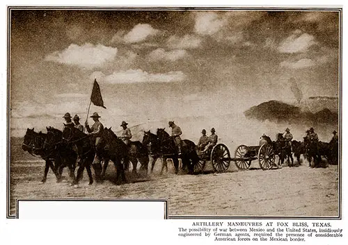 Artillery Maneuvers at Fox Bliss, Texas.