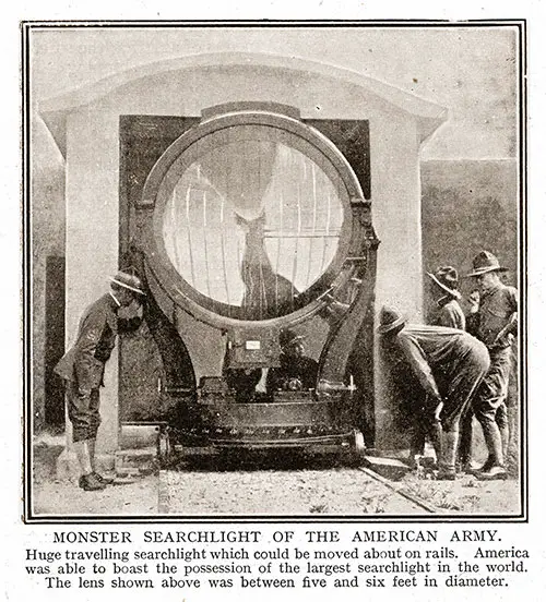 Monster Searchlight of the American Army.