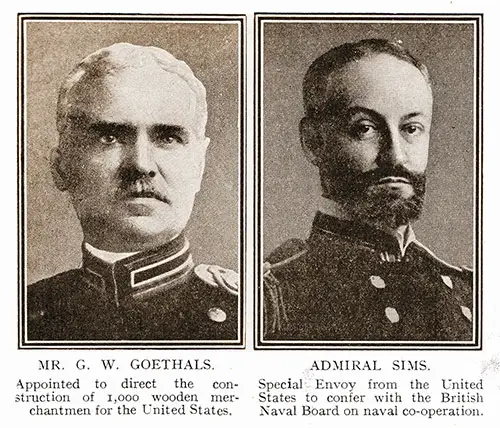 Mr. G. W. Goethals and Admiral Sims.