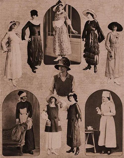 Fashions for the Girl He Left at Home. The Illustrated Review, October 1918.