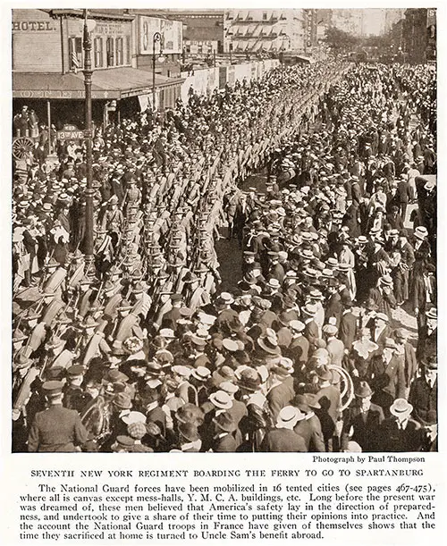 Soldiers from the Seventh New York Regiment Boarding the Ferry to Go to Spartanburg.
