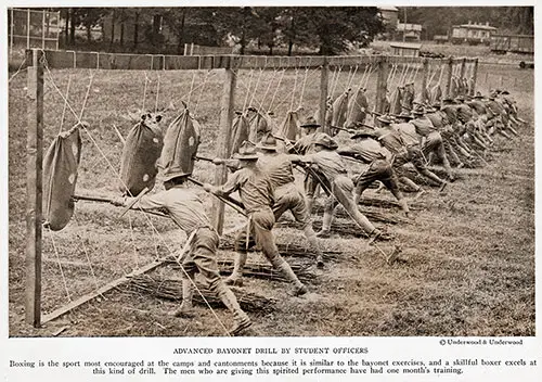 Advanced Bayonet Drill by Student Officers.