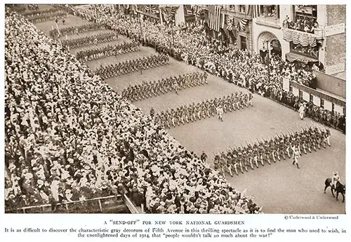 A “Send-off" for New York National Guardsmen.