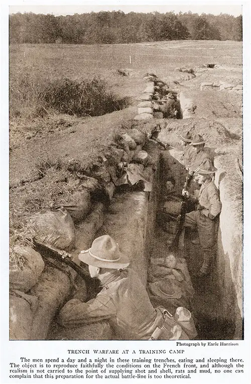 Trench Warfare at a Training Camp.